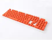 1 Only 104Pcs/Set Gaming Backlit Key Cap Keycaps for Mechanical Keyboard PBT-Orange