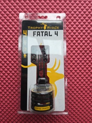 Trophy Ridge FATAL 4 Ambidextrous 4-Pin Hunting Bow Sight .019” Pins New!!