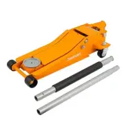 Husky Car Jack 3-Ton Low Profile Hydraulic Rust Resistant Orange W/ Quick Lift