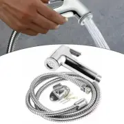 Toilet Bidet Douche Hand Held Shower Head Spray Wash Hose Set Removable Button