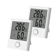 Digital Mini Hygrometer & Indoor Thermometer - Monitor Room Temperature & Hum...