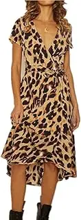 [N\W] NW Spring Summer deep V Short Sleeved Strap Dress Female