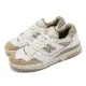 New Balance 休閒鞋 550 白 奶茶 男鞋 麂皮 皮革 復古 低筒 NB 紐巴倫 BB550NEC-D