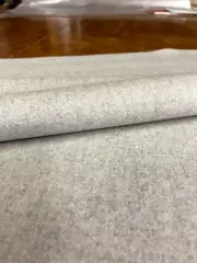 5+ yd Sina Pearson Felt Melange Greige Gray Beige Wool Upholstery Fabric 2 pcs