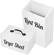 KOMBIUDA Laundry Storage Organizers Magnetic Dryer Sheet Storage Box over Washing Machine Slim Bin