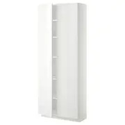 METOD high cabinet with shelves, white/Ringhult white, 80x37x200 cm