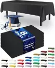 8 Packs Disposable Plastic Table Cloth, 54"x108" Waterproof & Stain-Resistant