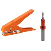 Edge Banding Punching Pliers Punching Tool Masking Pliers 3x8MM Countersink Drill Bit Screw Hole Hat Woodworking Tool Orange