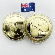 Gold Plated Ripple coin Commemorative Collectors Coin XRP Like Bitcoin