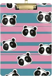 Panda Cute Striped Purple Blue clipboards for Classroom Acrylic Cute for Classroom Supplies for Teachers high School Size 9 x 12