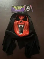 Red Fang Mask Fearsome Faces Fun World Easter Unlimited Vampire Scream