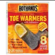 HOTHANDS Toastie-Toes Toe Warmers With Adhesive Up To 8hr Heat 2 Feet Stick On