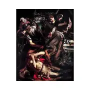 Caravaggio, The Conversion of Saint Paul, 1600, Canvas Print, 32" x 40" + Border