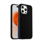 iPhone 15 Pro Shockproof Case Cover with Wireless Charging Support - Easy Grip, Slip-Proof, Screen & Camera Lens Guard - Black