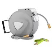 NNEDSZ Retractable Water Hose Reel Garden Storage AutoRewind Spray Gun