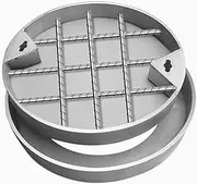 GUAWJRZDP Invisible Sewage Basin Cover, Recessed Stainless Steel Septic Tank Cover, Round Recessed Manhole lids, Heavy Duty Metal Inspection Lid, Septic Tank Lid for Yard Pavement(Diameter70cm/27.5in)