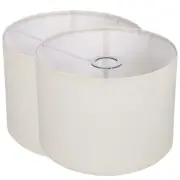 2 Pcs Wall Lamp Shade Rectangle Shades Linen Lampshades for Table