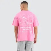 [Nena and Pasadena] Fight Club Raptor Tee Pink