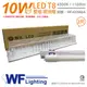 舞光 LED-2105R1 T8 10W 865 2尺 加蓋 LED 專用燈具 壁燈 吸頂燈 (附燈管)_WF430966A