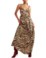 Cynthia Rowley Wild Side Silk Maxi Dress