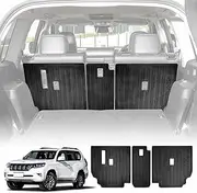 X-CAR 3D Back Seat Protector for Toyota Prado 150 Series 7 Seats 2009-2024 Heavy Duty Car Seats Kick Mats Cover Accessories