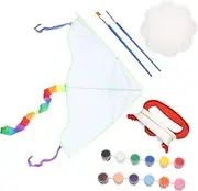 GOOHOCHY Blank Kite Set for Toddlers Boys and Girls DIY Kite Material Kit Assembly for Ages 4-8