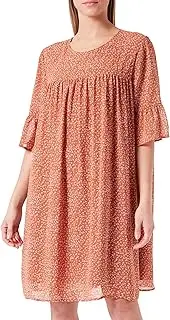 [DreiMaster] Women's Dress, Orange Multi-Coloured, L