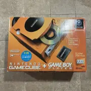 Nintendo Gamecube SPICE Orange Console GBA PLAYER REGION FREE Enjoy Plus Pack