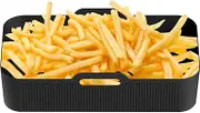 Rectangle Air Fryer Liners - Square Air Fryer Mat Pot Basket Liners,Non-Stick Rectangle Silicone Air Fryer Mats for Microwave Oven Baking