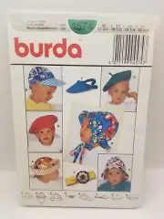 Variety of Children's Hats Sewing Pattern by Burda, European Pattern #4574