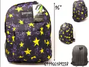East West U.S. 16" School BackPack Purple W/Stars, NEW