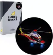 LIGHT MY BRICKS Light Kit Compatible with Lego Airbus H175 Rescue Helicopter