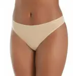 【CALVIN KLEIN 凱文克萊】INVISIBLES SEAMLESS THONG 女內褲 絲質無痕高彈力 丁字褲/CK內褲(膚色)