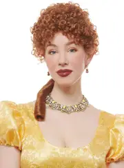 Bridgerton Womens Curly Ginger Penelope Costume Wig