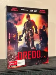 DREDD (2012) - (4K UHD, Blu-Ray, 3-D) LIMITED EDITION Lenticular Hardcase - NEW
