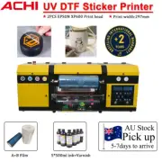 A3 UV DTF Printer Varnish Transfer Sticker Printing AB Film Dual XP600 Nozzle AU