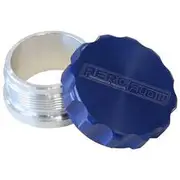 Aeroflow 2" Billet Aluminium Weld-On Filler with Blue Cap, AF460-32BL
