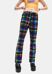 [dELiA*s by Dolls Kill] Into The Groove Plaid Pants