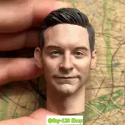 1/6 Tobey Maguire Spider-man Male Head Carving For 12"Action Figure Body Toy