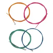 4Pcs Bass Strings, Steel Bass Guitar Strings Four Color Bass Guitar Strings