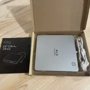 Ultra Slim USB Ultra HD Blu-ray Portable Drive Silver: Open Box