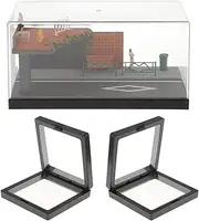 Oshhni 1/64 Diecast Car Display Case, Simulation Road, Background Street Corner Diorama Miniature Road Scene Display for Alloy Car, Style B