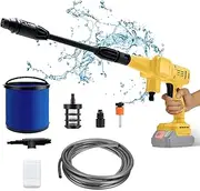 Battery Pressure Washer Compatible with DeWalt 20V Max, Max 507 PSI Cordless Pressure Washer with 6-in-1 Multi-Function Nozzle, Ideal for Cars Home Garden (No Battery)