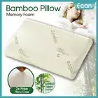 Luxury Soft Contour Bamboo Pillow Memory Foam Fabric Fibre Cover Bed AU