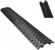 Kerb Ramps 2cm Height Curb Ramps PVC Plastic Slope Pad Lightweight Door Ramp for Driveway Threshold Wheelchairs Scooters(Black,100 * 10 * 2cm)
