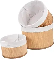 KAILIKETIY 3Pcs Woven Storage Basket Decorative Table Organizer for Home Office Multi Functional Baskets for Fruits Snacks and Desktop Accessories