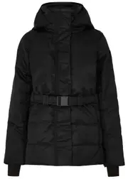 Canada Goose McKenna Belted Performance Satin Jacket - Black - M (UK12 / M) M (UK12 / M)
