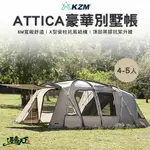 KZM ATTICA 摩卡阿提卡豪華別墅帳 帳篷 別墅帳 一房一廳 露營 逐露天下