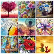 Painting By Numbers Adults Flower Animal Scenery Hand Painted Kits Canvas