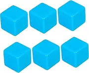 Abaodam 6 Pcs Large Writable Blank Dice Educational Tools for Math Games and DIY Projects Plastic Cubes for Adults Versatile Interactive Creativity